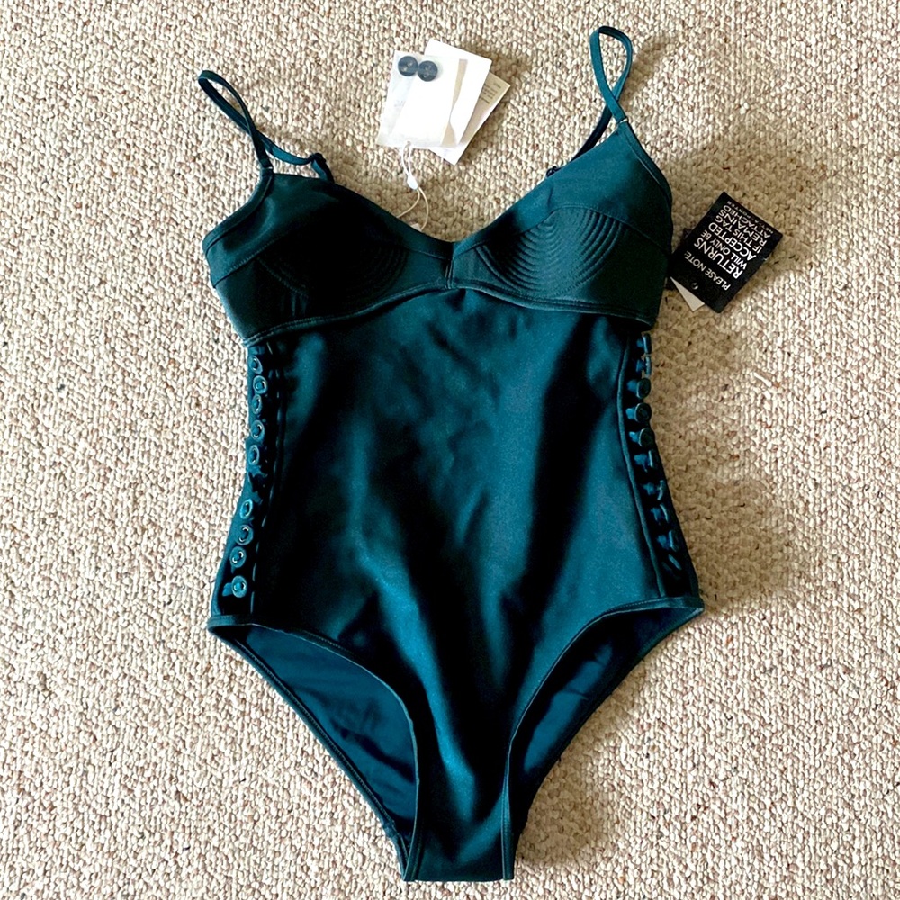 Zimmermann melody bullet bra one piece swimsuit